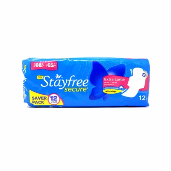 Stayfree Secure Extralarge wings 12s
